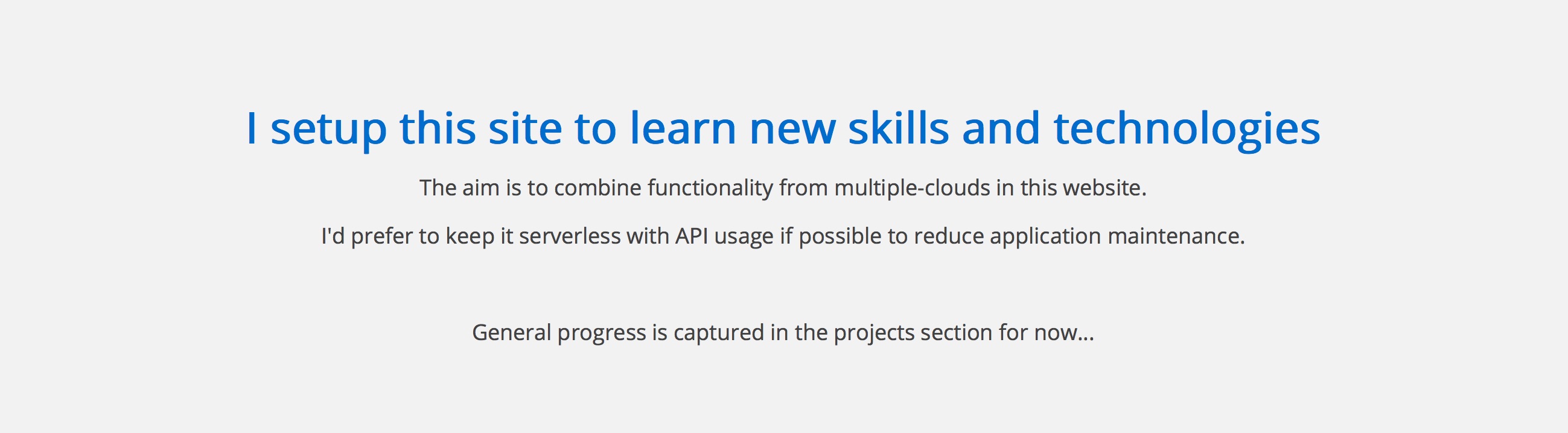 Original learning section